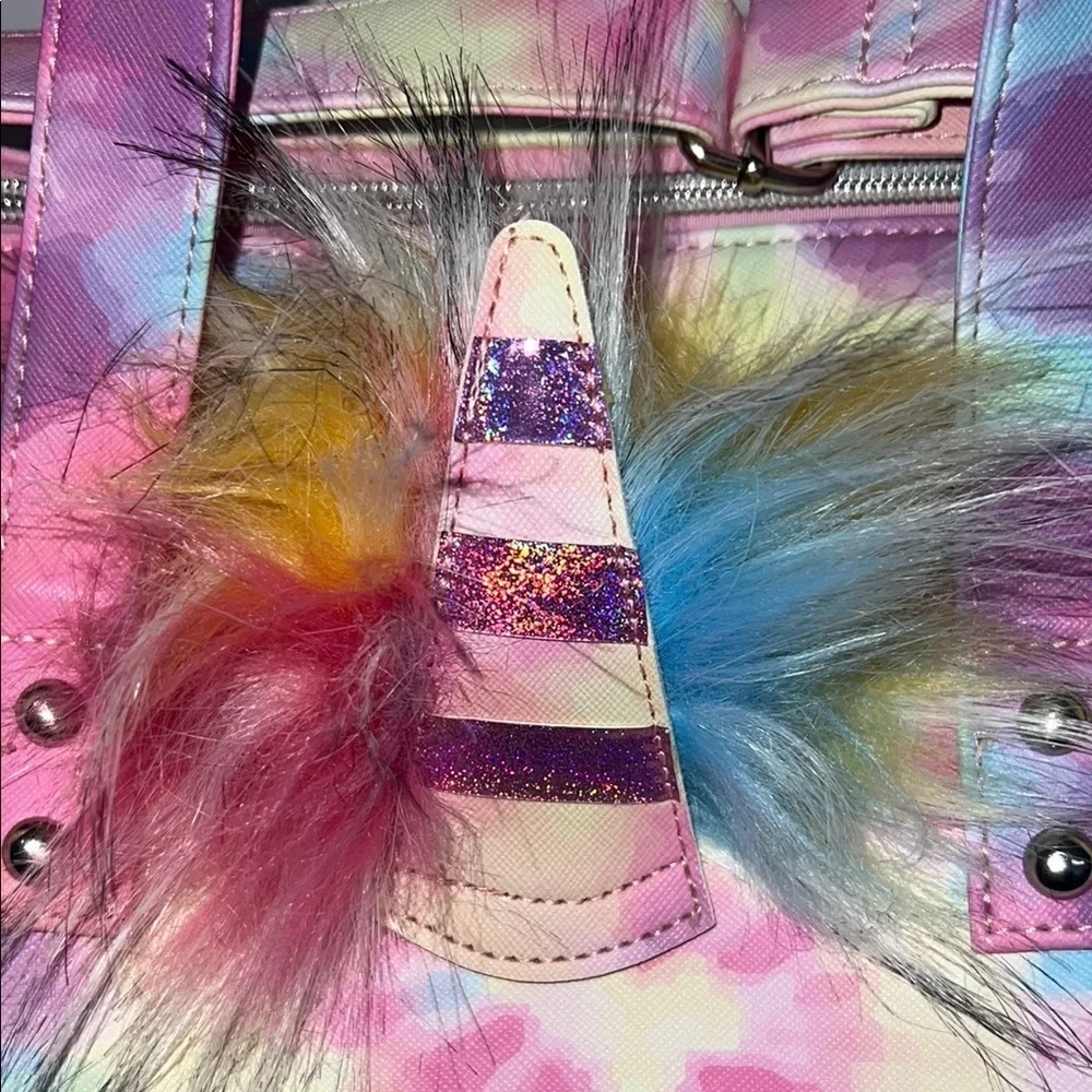 Tye dye Unicorn duffel Bag with detachable strap
